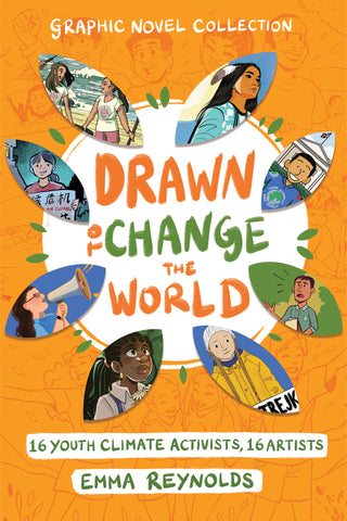 Drawn To Change The World: 16 Youth Climate Activists, 16 Artists - SIGNED (bookplated) COPY with exclusive wooden pin badge (see photo)
