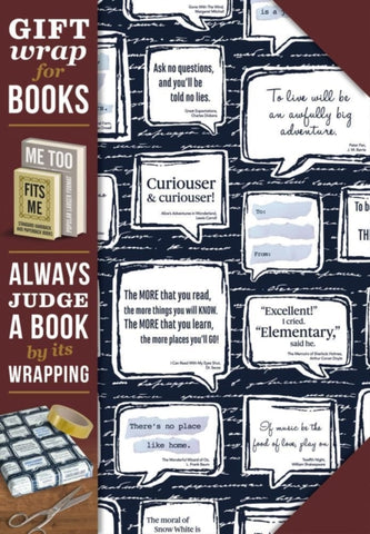 Gift Wrap for Books - Book Quotes-5035393924126