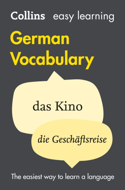 Easy Learning German Vocabulary : Trusted Support for Learning-9780007483921