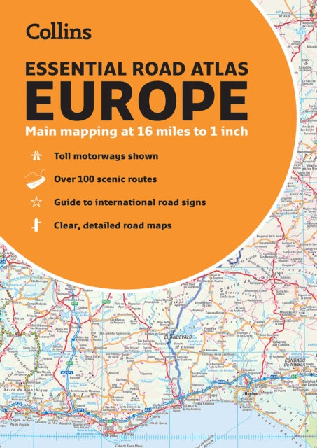 Collins Essential Road Atlas Europe : A4 Paperback-9780008403966