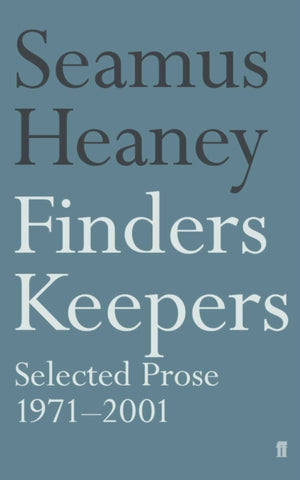 Finders Keepers : Selected Prose 1971 - 2001-9780571210916
