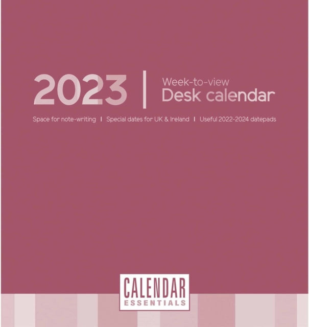 Essential Week-to-View Easel Desk Calendar 2023-9781529825299