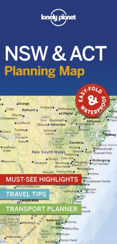 Lonely Planet New South Wales & ACT Planning Map-9781788686013