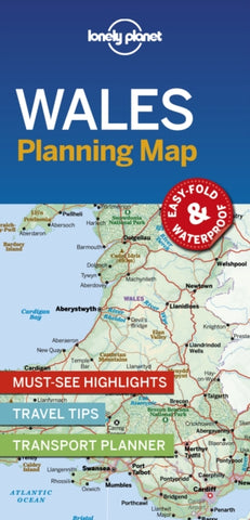 Lonely Planet Wales Planning Map-9781788686129
