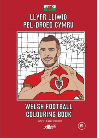 Llyfr Lliwio Pel-droed Cymru | Welsh Football Colouring Book-9781800992931