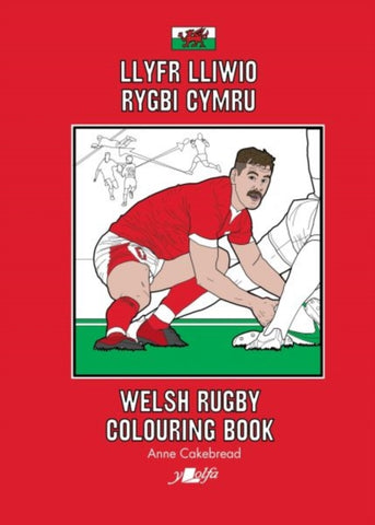 Llyfr Lliwio Rygbi Cymru | Welsh Rugby Colouring Book-9781800994317