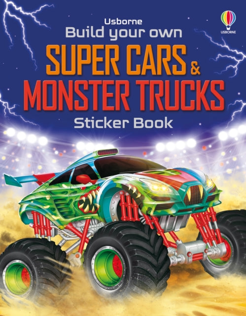 Build Your Own Super Cars and Monster Trucks Sticker Book-9781835408452