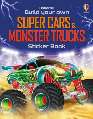 Build Your Own Super Cars and Monster Trucks Sticker Book-9781835408452