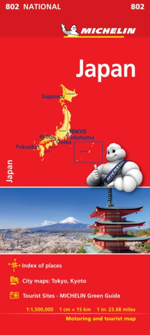 Japan National Map 802-9782067229259