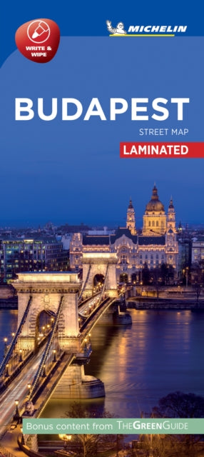BUDAPEST - Michelin City Map 9220 : Laminated City Plan-9782067240681