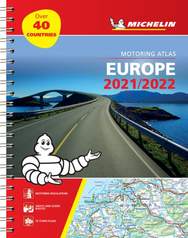 Europe 2021 - Tourist and Motoring Atlas (A4-Spiral) : Tourist & Motoring Atlas A4 spiral-9782067249844