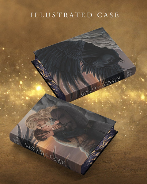 Kissed by the Gods - INDIE EXCLUSIVE EDITION featuring stunning character art hardcover illustration, illustrated endpapers and sprayed edge