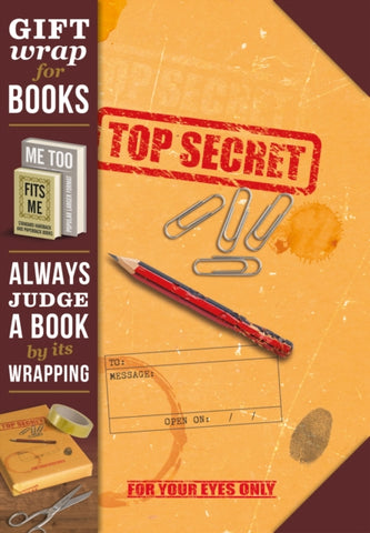 Gift Wrap for Books - Top Secret-5035393924096