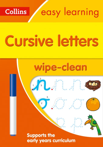 Cursive Letters Age 3-5 Wipe Clean Activity Book : Ideal for Home Learning-9780008335830