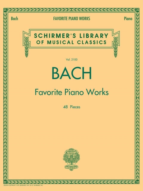 Bach Favorite Piano Works-9781476875552