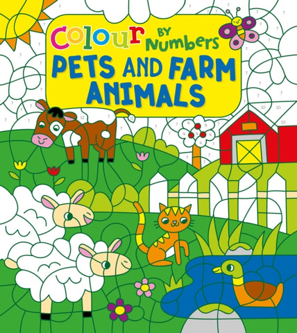 Colour by Numbers: Pets and Farm Animals-9781789503746