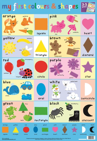 Colours and Shapes Wall Chart-9781859974261