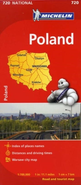 Poland - Michelin National Map 720-9782067171541