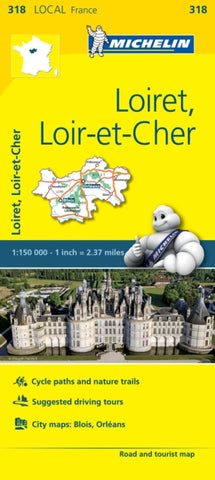 Loiret, Loir-et-Cher, France Local Map 318-9782067210240