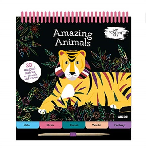 My Scratch Art: Amazing Animals-9782733873892